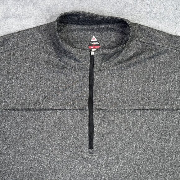 Bolle Golf 1/4 Zip Shirt Mens Large L Gray Thermal Long Sleeve Pullover Sweater - Picture 7 of 10